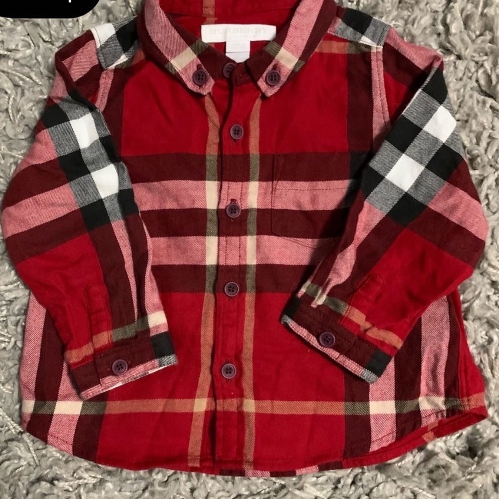burberry baby boy shirt